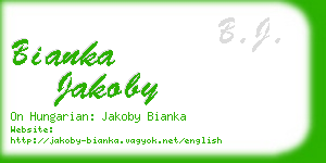 bianka jakoby business card